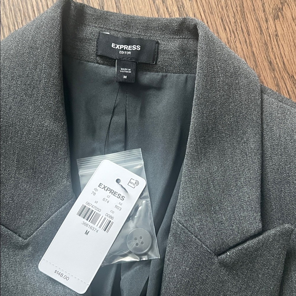 Express Charcoal Blazer - Picture 2 of 5